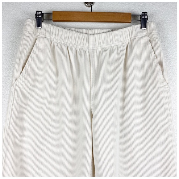 Aritzia Tna Carlaw White‎ Corduroy Pants Size Medium - Picture 5 of 9